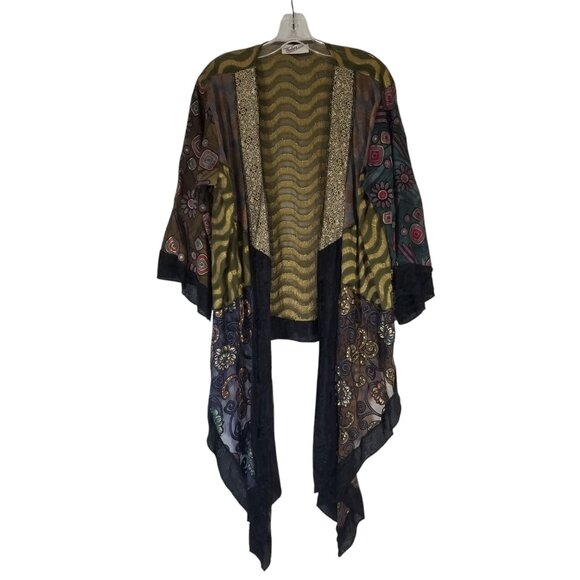 Sterling Sparkly Kimono Shawl for Evening or Stage - Picture 1 of 11